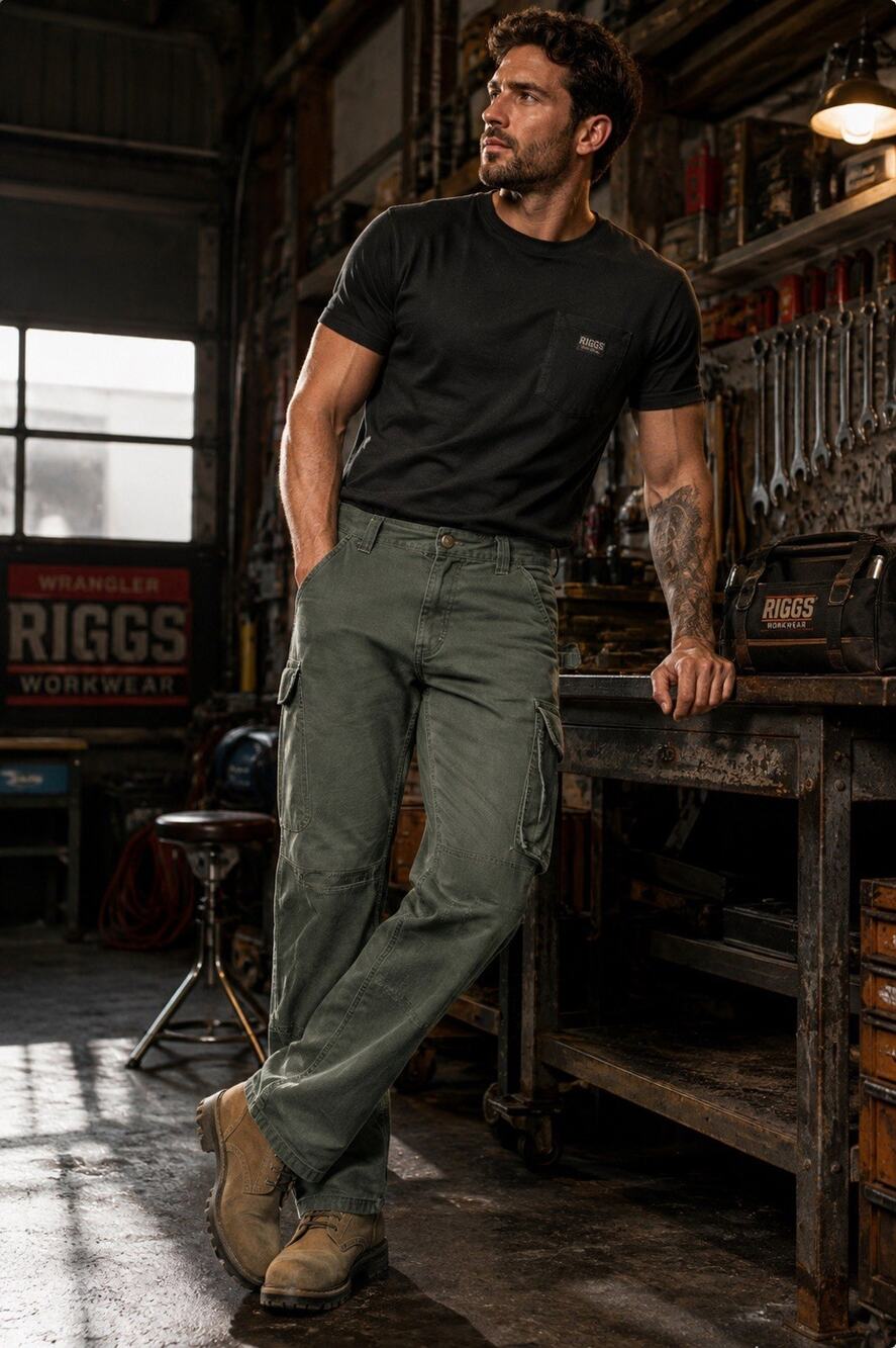 Wrangler Riggs Workwear Men 40x32 Ripstop Cargo Pants